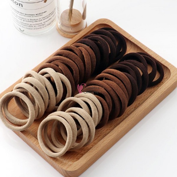 Elastice pentru codite Cod EL001MM, set 72 bucati Maro Mixt